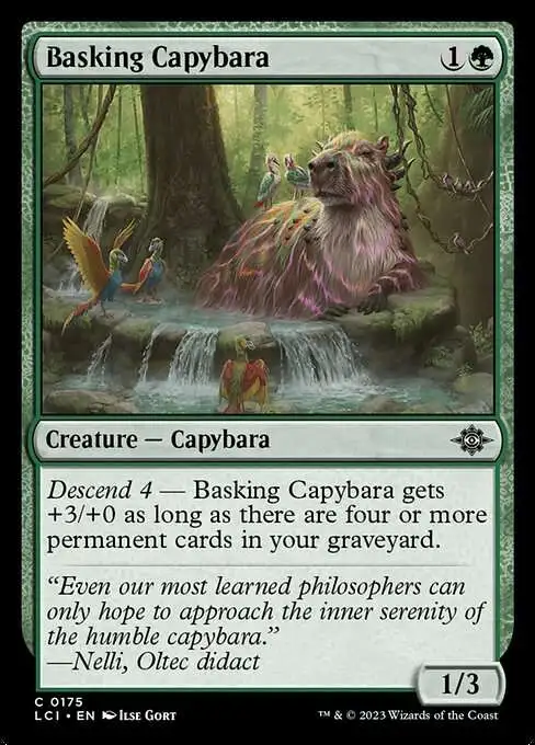 MtG The Lost Caverns of Ixalan Common Foil Basking Capybara #175