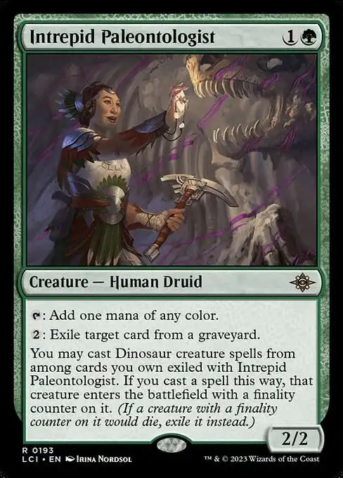 MtG The Lost Caverns of Ixalan Rare Intrepid Paleontologist #193