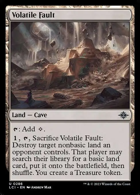 Magic The Gathering The Lost Caverns of Ixalan Single Card Uncommon Volatile Fault 286 - ToyWiz Magic The Gathering The Lost Caverns of Ixalan Single Card Uncommon Volatile Fault 286 - ToyWiz