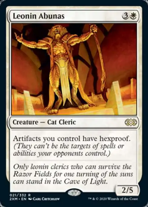MtG Double Masters Rare Foil Leonin Abunas #21
