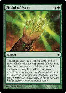 Magic The Gathering Lorwyn Single Card Common Fistful of Force 212 - ToyWiz Magic The Gathering Lorwyn Single Card Common Fistful of Force 212 - ToyWiz