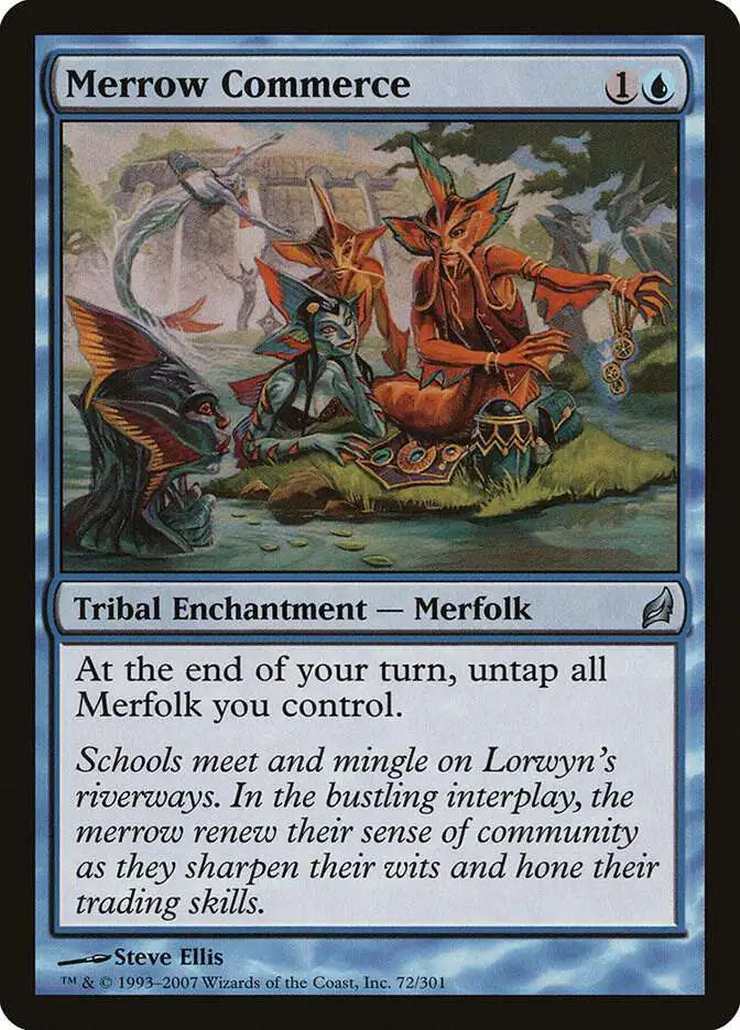 Magic The Gathering Lorwyn Single Card Uncommon Merrow Commerce 72 Moderately  Played - ToyWiz