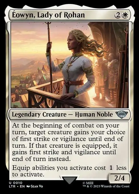 Magic The Gathering Lord of the Rings Tales of Middle-Earth Single Card  Uncommon Eowyn, Lady of Rohan 10 - ToyWiz