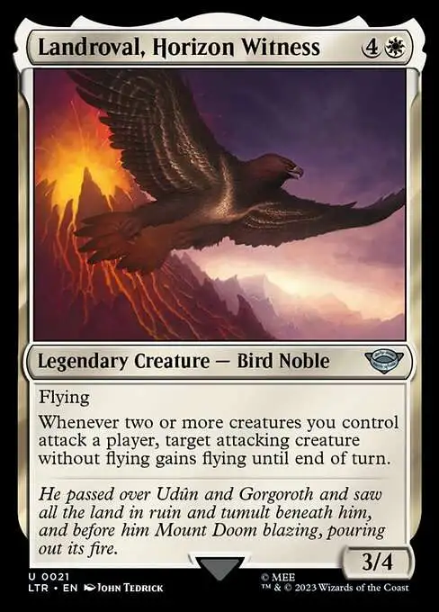 MtG Lord of the Rings Tales of Middle-Earth Uncommon Landroval, Horizon Witness #21