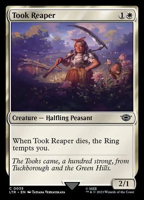 Magic The Gathering Lord of the Rings Tales of Middle-Earth Single Card Common Took Reaper 35 - ToyWiz Magic The Gathering Lord of the Rings Tales of Middle-Earth Single Card Common Took Reaper 35 - ToyWiz