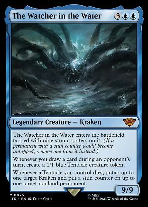 Magic The Gathering Lord of the Rings Tales of Middle-Earth Single Card Mythic Rare The Watcher in the Water 75 FOIL - ToyWiz Magic The Gathering Lord of the Rings Tales of Middle-Earth Single Card Mythic Rare The Watcher in the Water 75 FOIL - ToyWiz