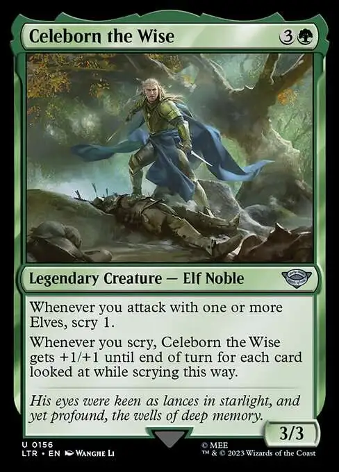 MtG Lord of the Rings Tales of Middle-Earth Uncommon Celeborn the Wise #156