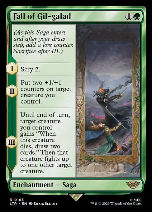 mtg lord of the rings green cards Saruman of Many Colors (Borderless Poster) [The Lord of the Rings: Tal main image 0