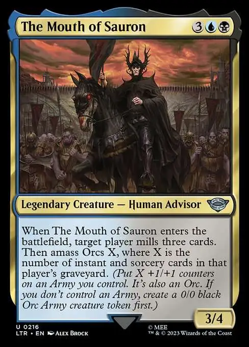 mtg middle earth cards Sauron, Lord of the Rings - Commander: The Lord of the Rings: Tales of Middle-earth earth (LTR) #172 Illustrated by John Tedrick Magic Oliphaunt | The Lord of
