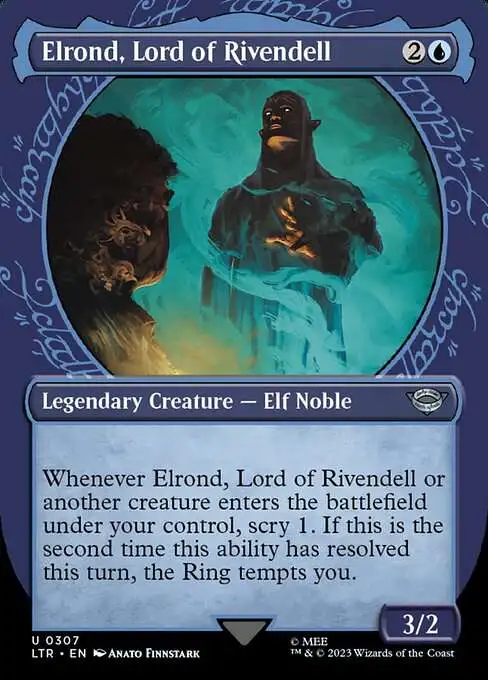 mtg lord of the rings showcase cards Frodo Baggins [The Rings: Tales of Middle-Earth S When you cast this spell SHOWCASE FOIL - Gandalf Friend