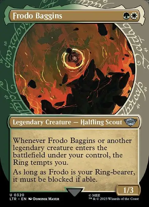 Magic The Gathering Lord of the Rings Tales of Middle-Earth Single Card  Uncommon Frodo Baggins 320 Showcase - ToyWiz