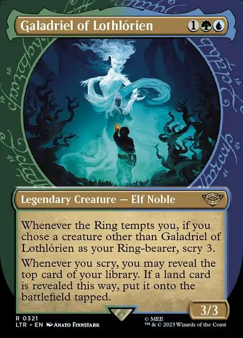 MtG Lord of the Rings Tales of Middle-Earth Rare Galadriel of Lothlorien #321 [Showcase FOIL]