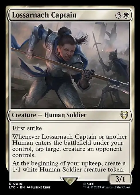 Magic The Gathering Lord of the Rings Tales of Middle-Earth Commander  Single Card Rare Lossarnach Captain 16 - ToyWiz