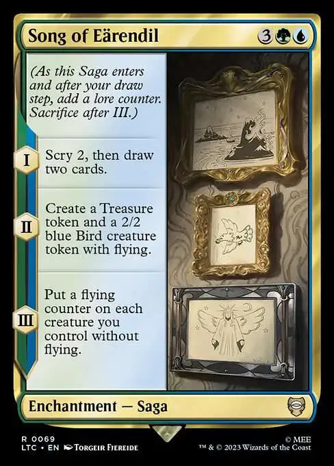 Magic The Gathering Lord of the Rings Tales of Middle-Earth Commander  Single Card Rare Song of Earendil 69 - ToyWiz