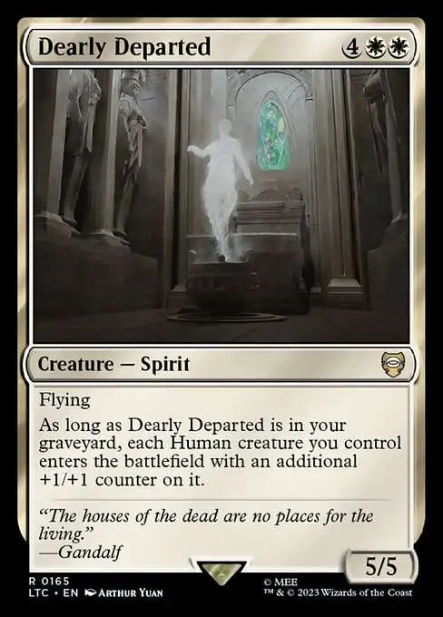 Magic The Gathering Lord of the Rings Tales of Middle-Earth Commander  Single Card Rare Dearly Departed 165 - ToyWiz