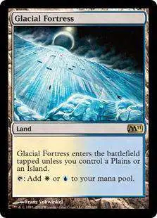 MtG 2011 Core Set Rare Glacial Fortress #225 [Moderately Played FOIL] [Moderately Played]