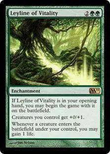 MtG 2011 Core Set Rare Foil Leyline of Vitality #183