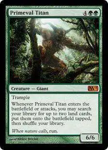 MtG 2011 Core Set Mythic Rare Foil Primeval Titan #192