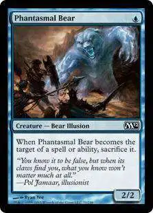 MtG 2012 Core Set Common Phantasmal Bear #70