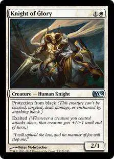 MtG 2013 Core Set Uncommon Foil Knight of Glory #21
