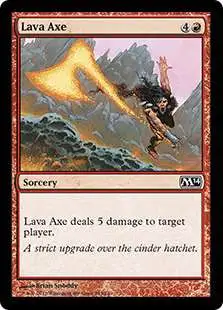 MtG 2014 Core Set Common Foil Lava Axe #143