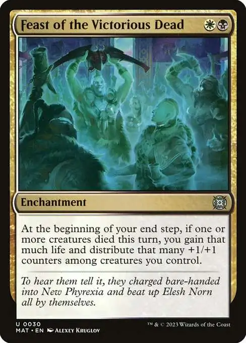 MtG March of the Machine: The Aftermath Uncommon Foil Feast of the Victorious Dead #30