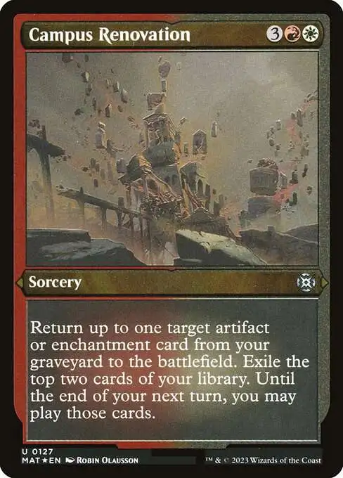 MtG March of the Machine: The Aftermath Uncommon Campus Renovation #127 [Etched Foil]