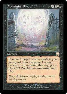 MtG Trading Card Game Mercadian Masques Rare Midnight Ritual #146