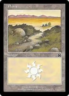 MtG Trading Card Game Mercadian Masques Basic Land Plains #331 [Lightly Played FOIL] [Lightly Played]