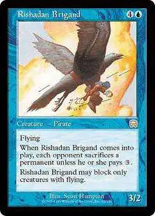 MtG Trading Card Game Mercadian Masques Rare Rishadan Brigand #92