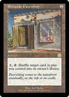 MtG Trading Card Game Mercadian Masques Rare Rishadan Pawnshop #311