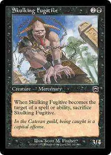 MtG Trading Card Game Mercadian Masques Common Foil Skulking Fugitive #161