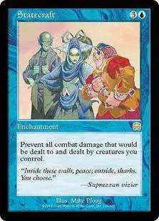 MtG Trading Card Game Mercadian Masques Rare Statecraft #106