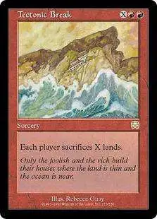 MtG Trading Card Game Mercadian Masques Rare Tectonic Break #216