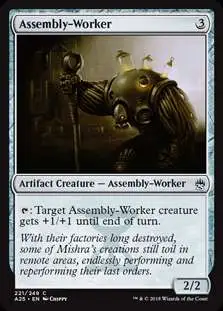 MtG Trading Card Game Masters 25 Common Assembly-Worker #221