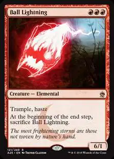 MtG Trading Card Game Masters 25 Rare Ball Lightning #121