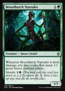 MtG Trading Card Game Masters 25 Uncommon Broodhatch Nantuko #162