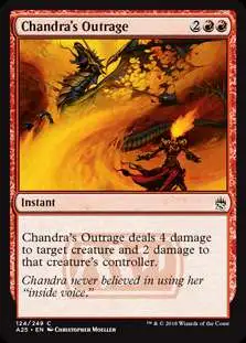 MtG Trading Card Game Masters 25 Common Chandra's Outrage #124