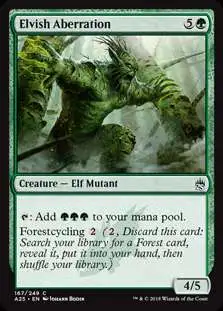 MtG Trading Card Game Masters 25 Common Elvish Aberration #167