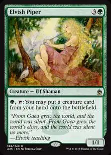 MtG Trading Card Game Masters 25 Rare Elvish Piper #168