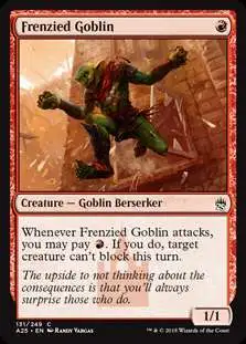 MtG Trading Card Game Masters 25 Common Frenzied Goblin #131