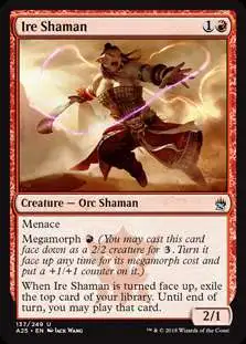 MtG Trading Card Game Masters 25 Uncommon Ire Shaman #137