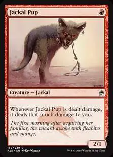 MtG Trading Card Game Masters 25 Common Jackal Pup #139