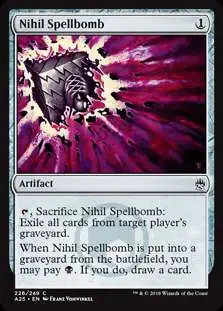 MtG Trading Card Game Masters 25 Common Nihil Spellbomb #226