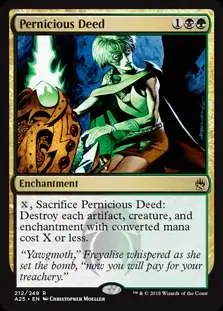 MtG Trading Card Game Masters 25 Rare Pernicious Deed #212