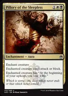MtG Trading Card Game Masters 25 Uncommon Pillory of the Sleepless #213