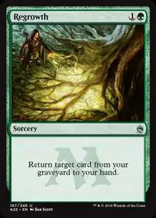 MtG Trading Card Game Masters 25 Uncommon Regrowth #187