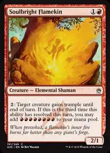 MtG Trading Card Game Masters 25 Common Soulbright Flamekin #151