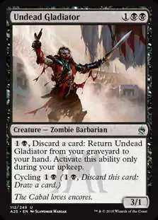 MtG Trading Card Game Masters 25 Uncommon Undead Gladiator #112