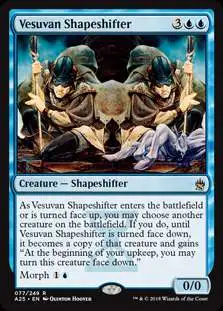 MtG Trading Card Game Masters 25 Rare Foil Vesuvan Shapeshifter #77